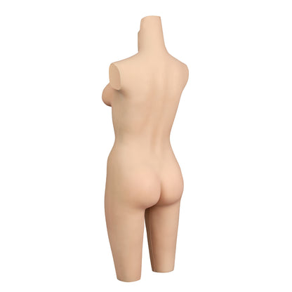 D Cup Silicone Bodysuit Realistic Clavicle N4