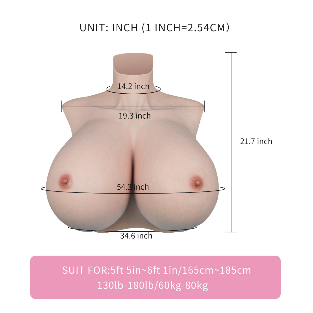 Z Cup Huge Boobs Silicone Breastplate N4