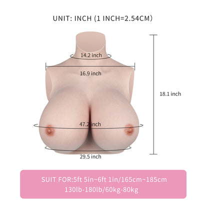 S Cup Huge Boobs Silicone Breastplate N4