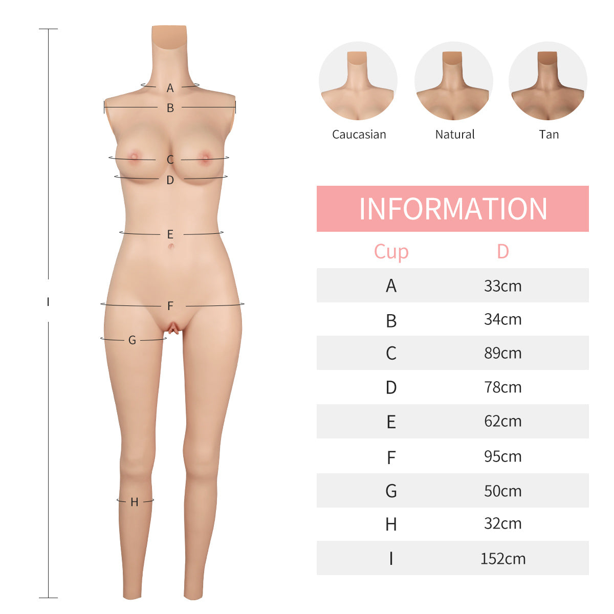 D cup Silicone Full Bodysuit N4