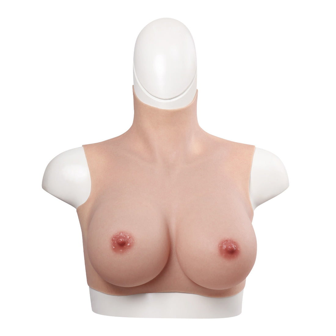 B-G Cup Silicone Breastplate N4 Soft Fleece Lined