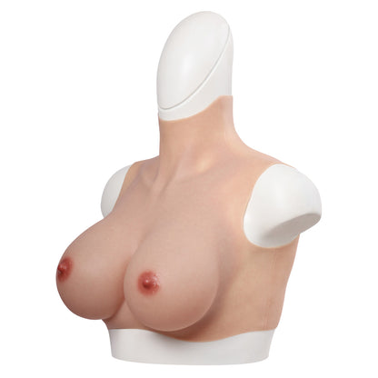 B-G Cup Silicone Breastplate N4 Soft Fleece Lined